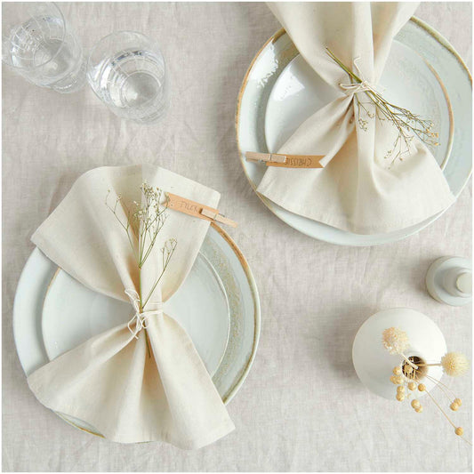 Tau Servíettur 2stk 30x30 natur