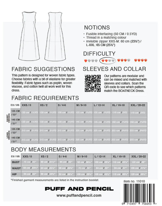 Puff and Pencil - Boatneck dress