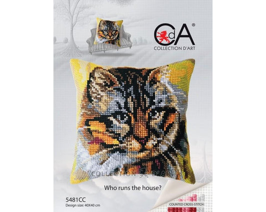 Útsaumur - Ekki áprentaður Púði 40x40sm