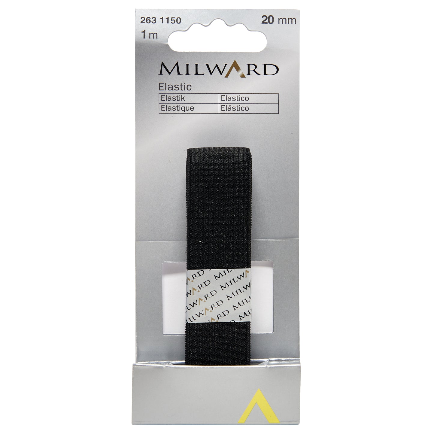 Teygja Svört 20mm / 1mtr