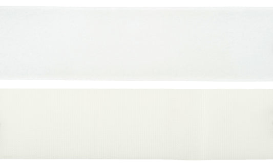 Franskur rennilás hvítur 50mm/1mtr. m. lími