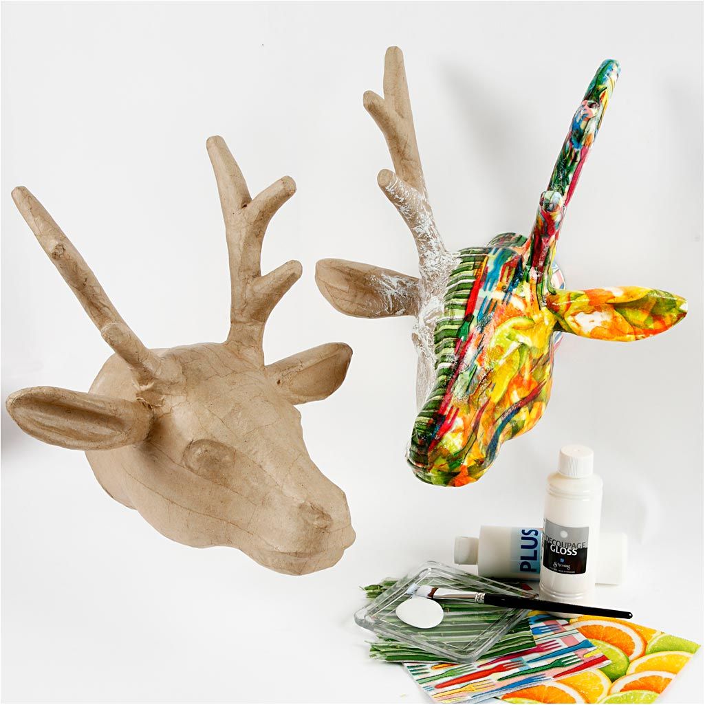 Hreindýrshöfuð 30sm