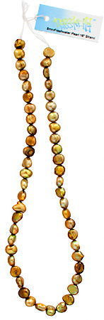 Vatnsperlulengja 8mm - Gold