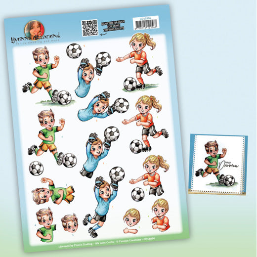 3D Cutting Sheet - Soccer Players