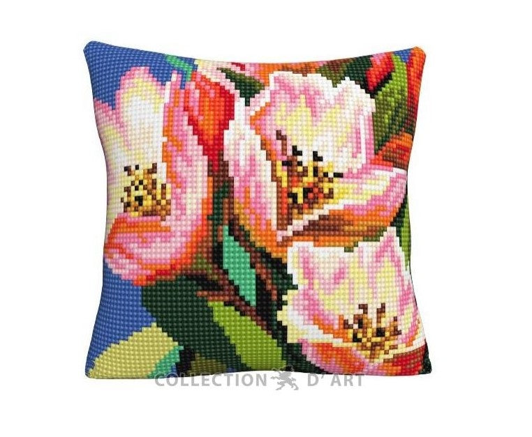 Útsaumur - Colorful Floral Pattern