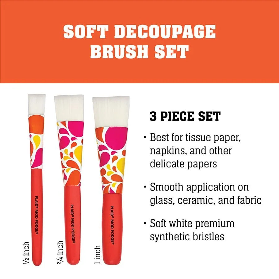 Short Handle Brush 3stk