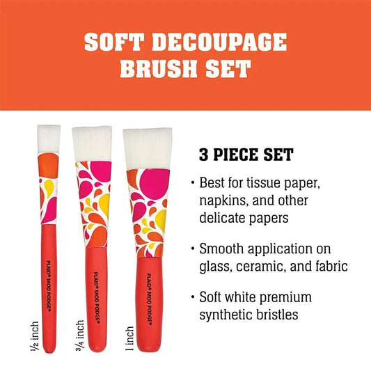 Short Handle Brush 3stk