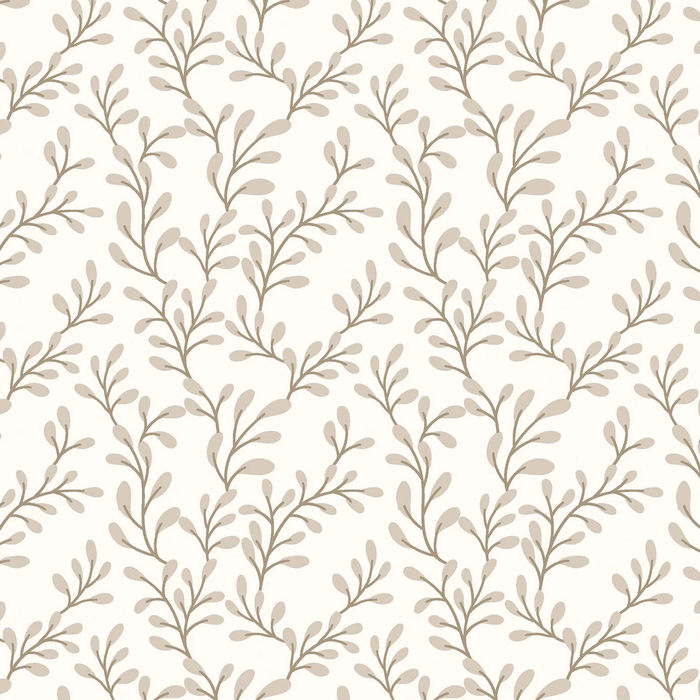 Poplin 100co - Twigs Off White