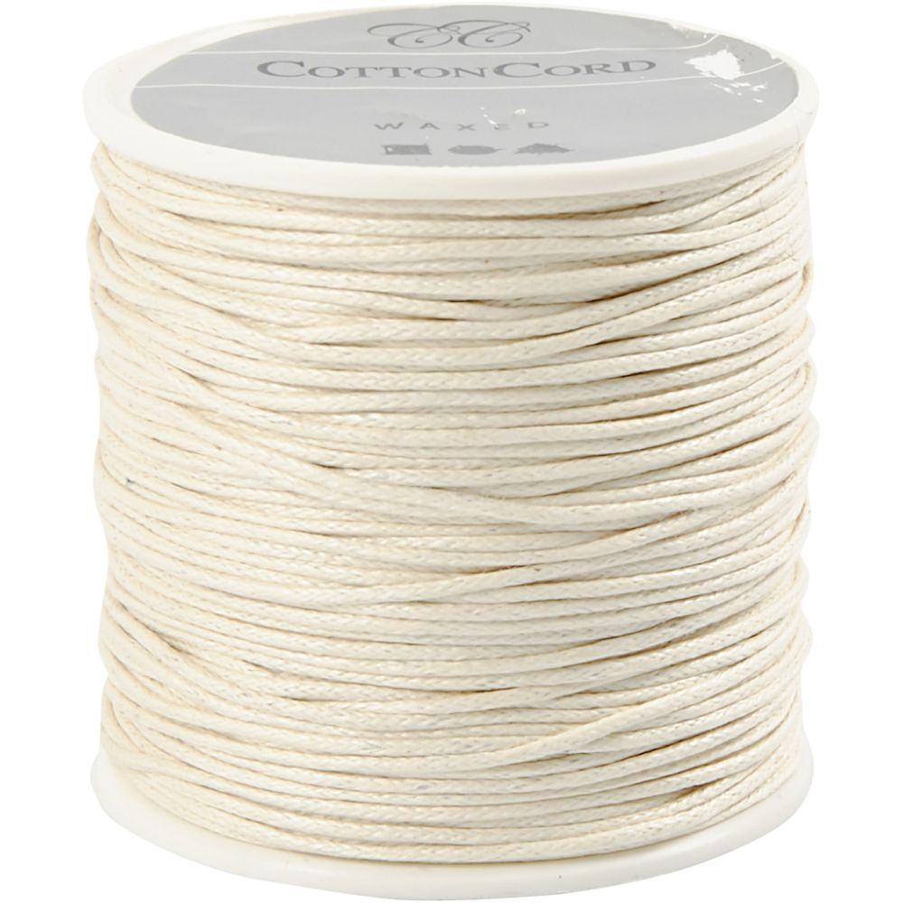 Cotton Cord 1mm / waxed