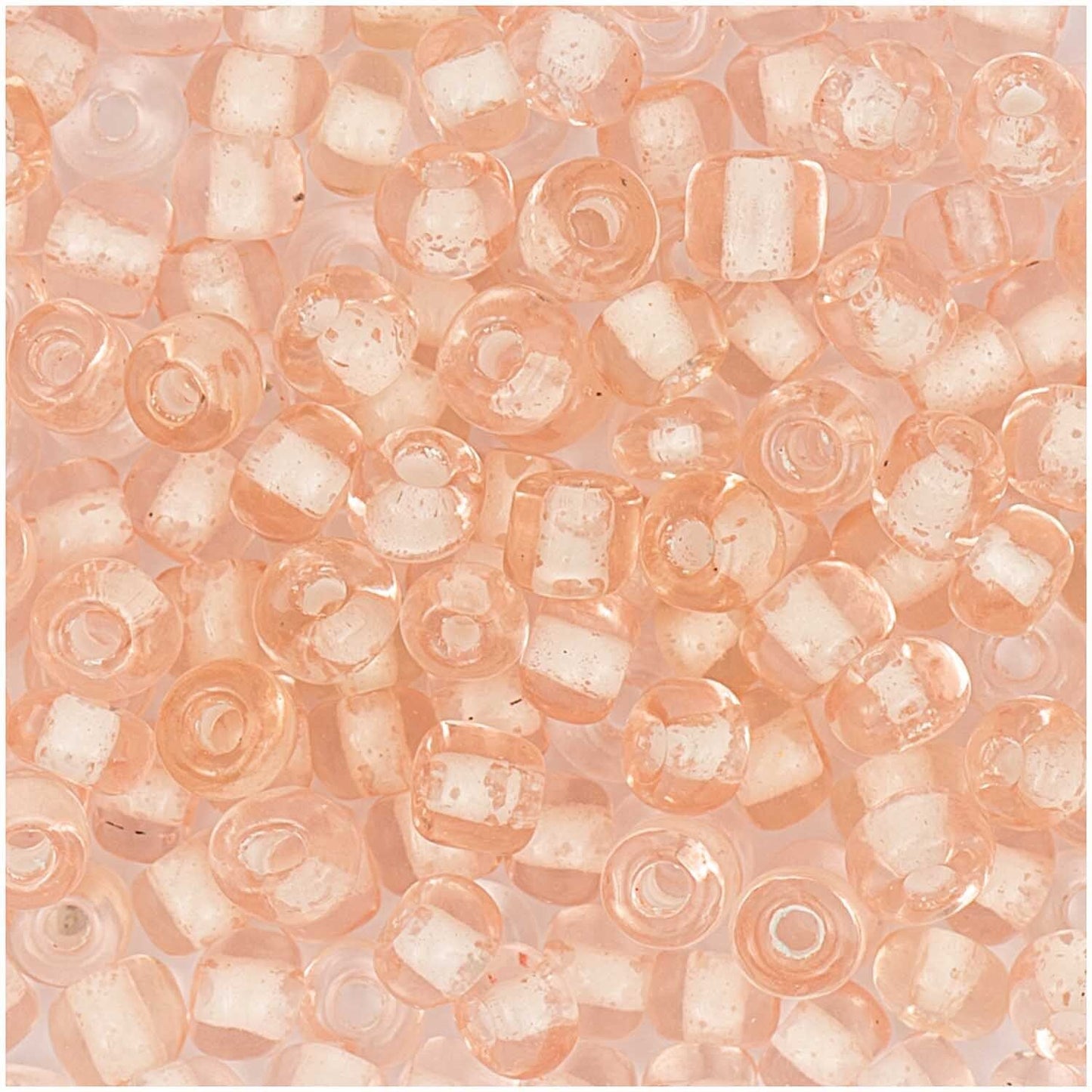Perlur Rocaille 4mm - Pink/Silver