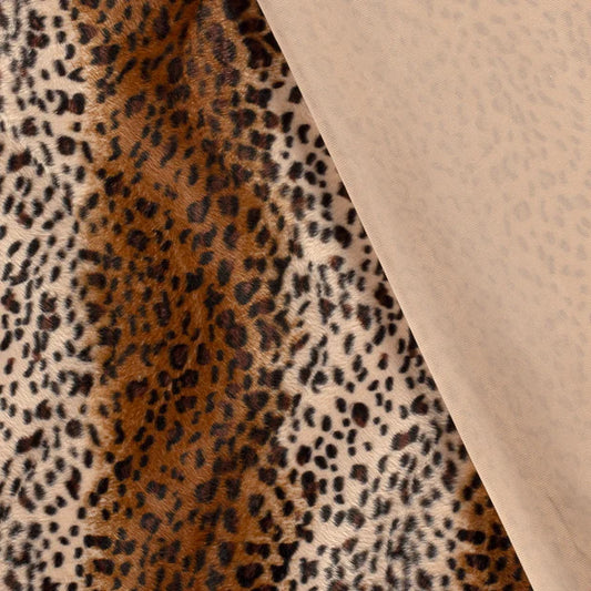 Velours fabric printed Cheetah 4517