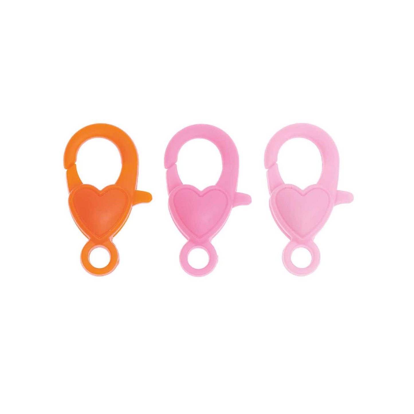 Lobsterclasps / festinga krækjur, Pink Mix