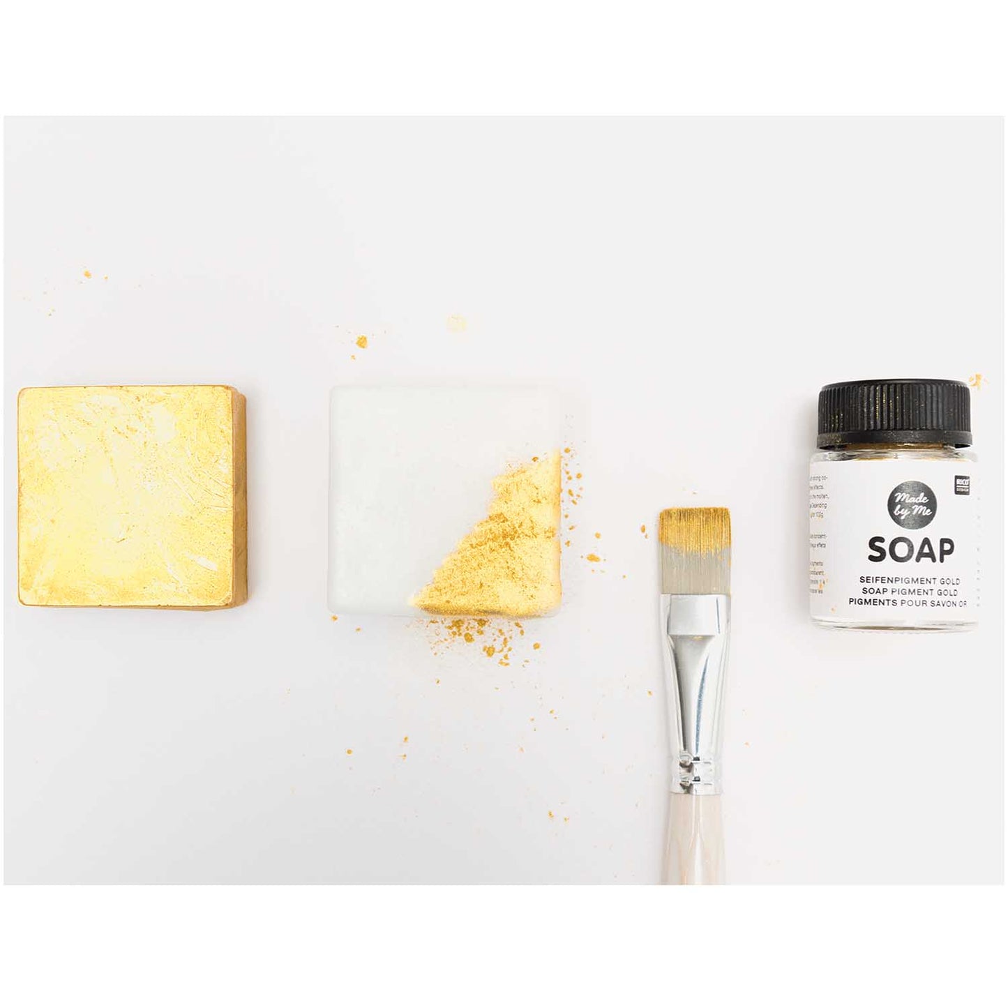 Soap gold pigment
