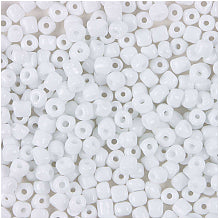 Perlur Rocaille 4mm - White Opaque