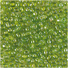 Perlur Rocaille 4mm - Pistachio Glossy