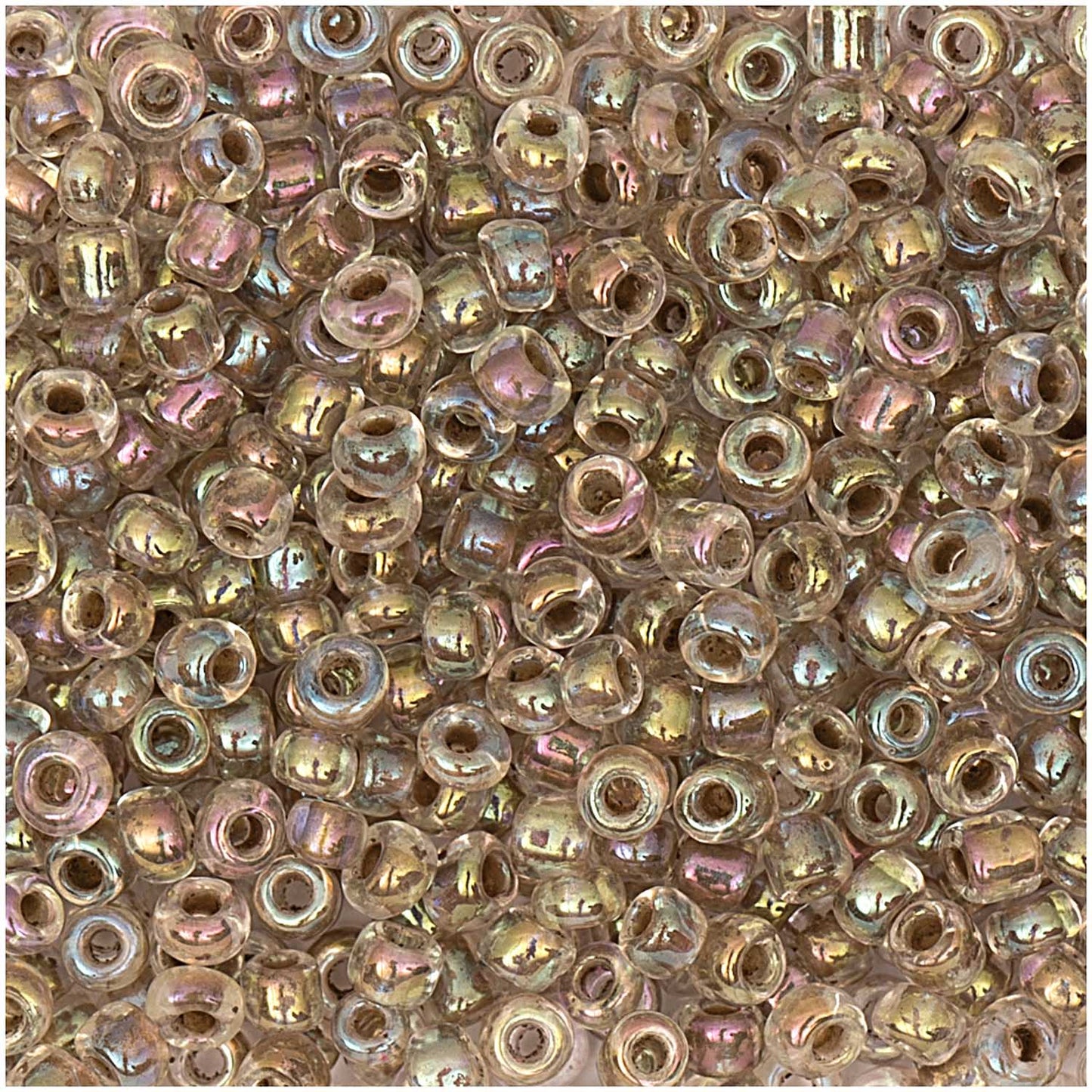 Perlur Rocaille Beige Rainbow 3,1mm