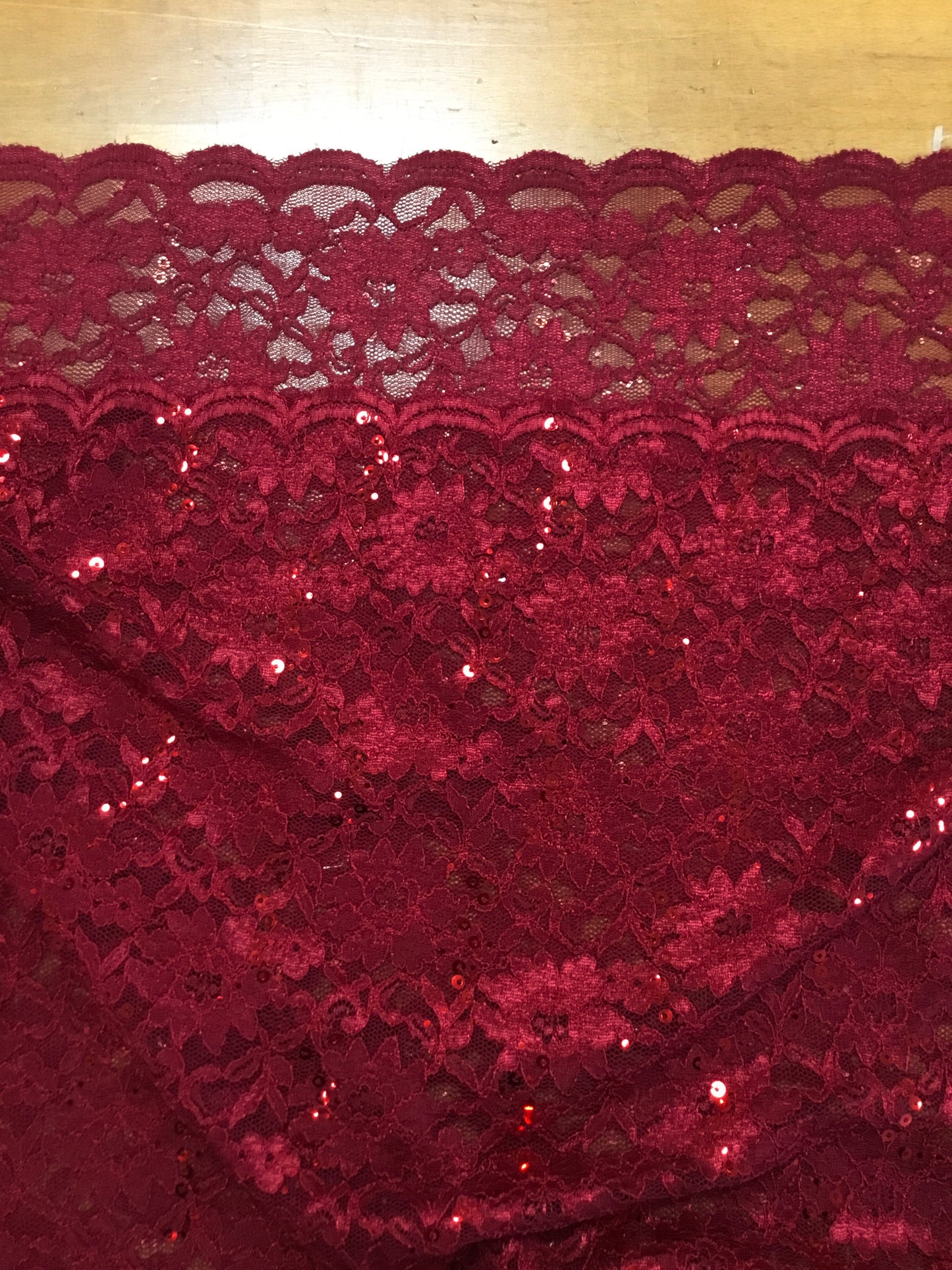 Blúnduefni Sequin Lace 80033