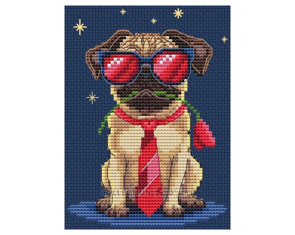 Útsaumur - Friendly Woof!