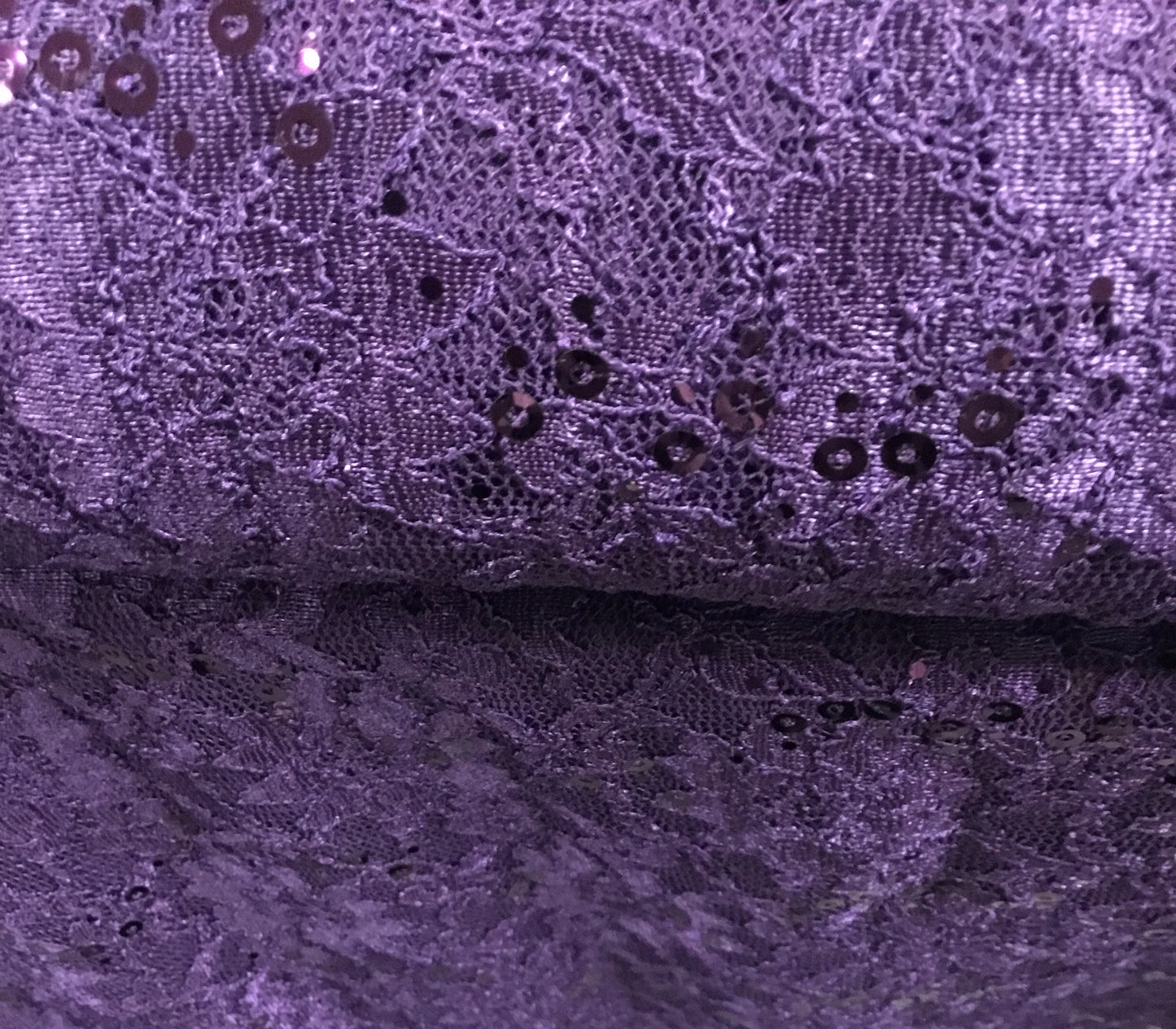 Purple Sequin Lace