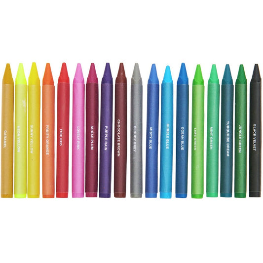 Vaxlitir 18stk 90x7,8mm