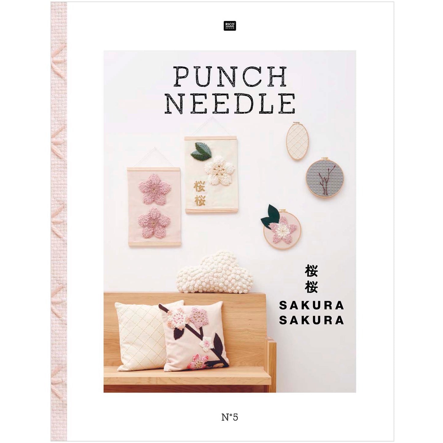 Bók / Punch Needle #5 sakura