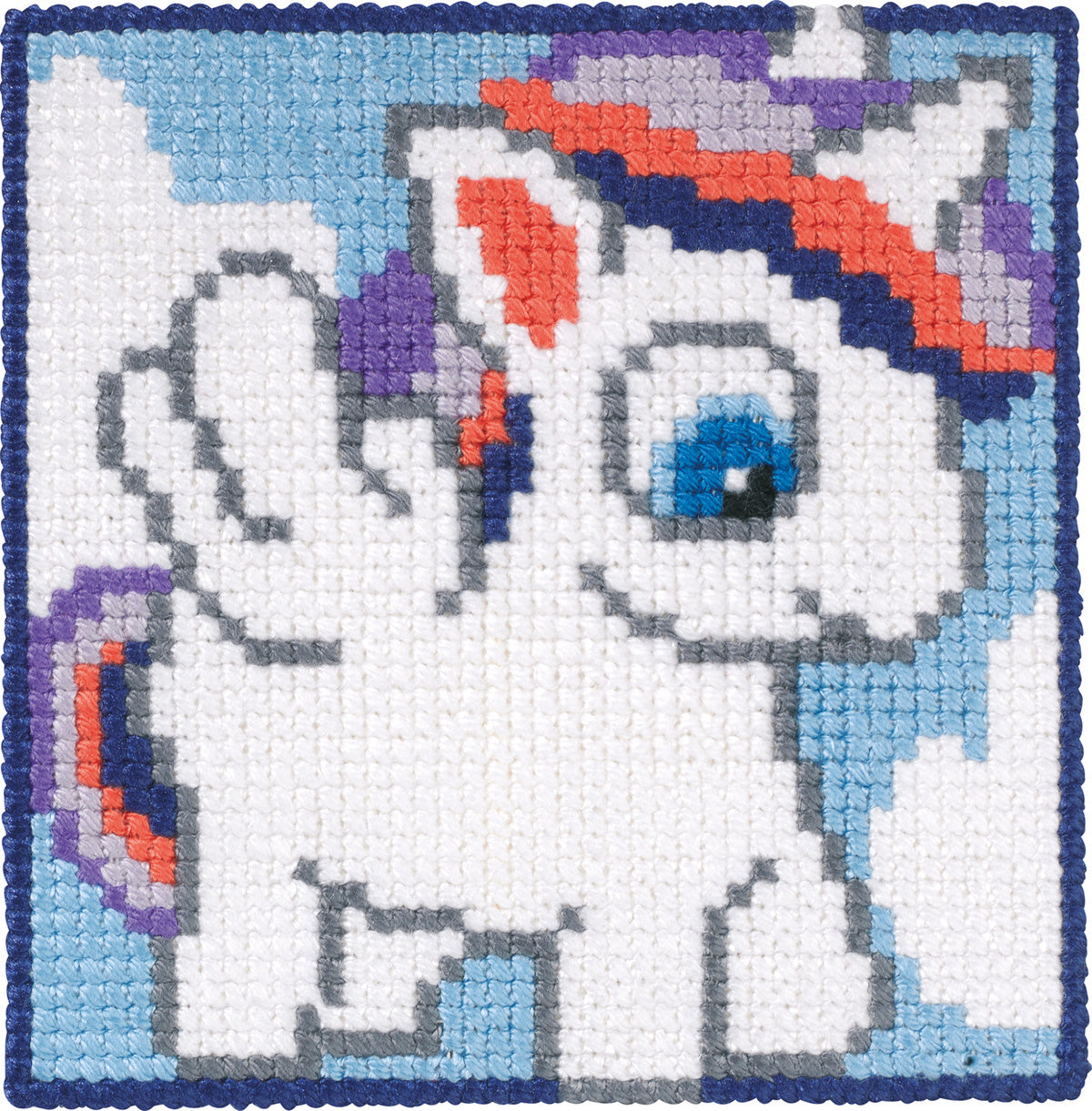 Útsaumur Unicorn 25x25sm