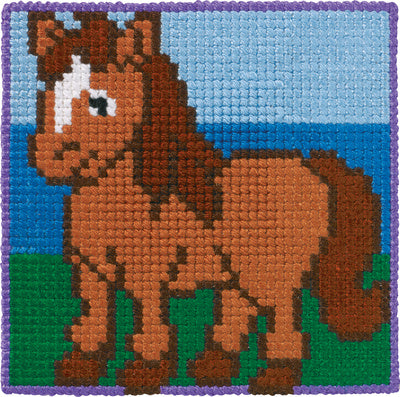 Útsaumur Horse 25x25sm