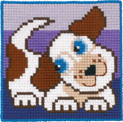 Útsaumur Dog 25x25sm