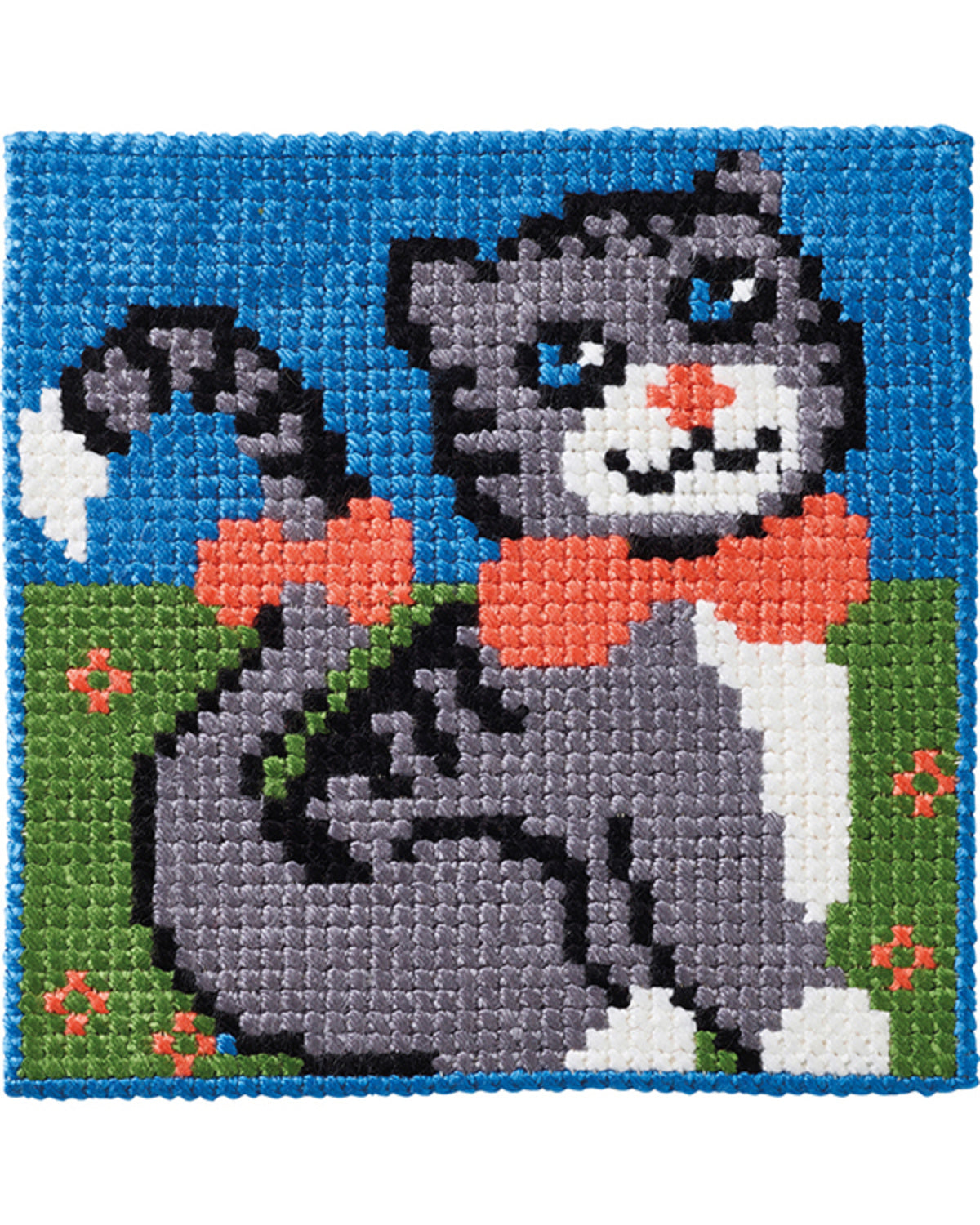 Útsaumur Cat 25x25sm