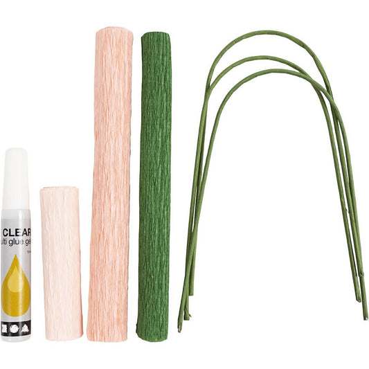 Crepe Paper Carnations Mini Kit