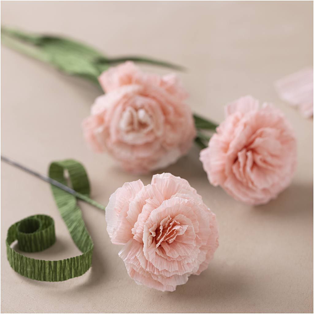 Crepe Paper Carnations Mini Kit