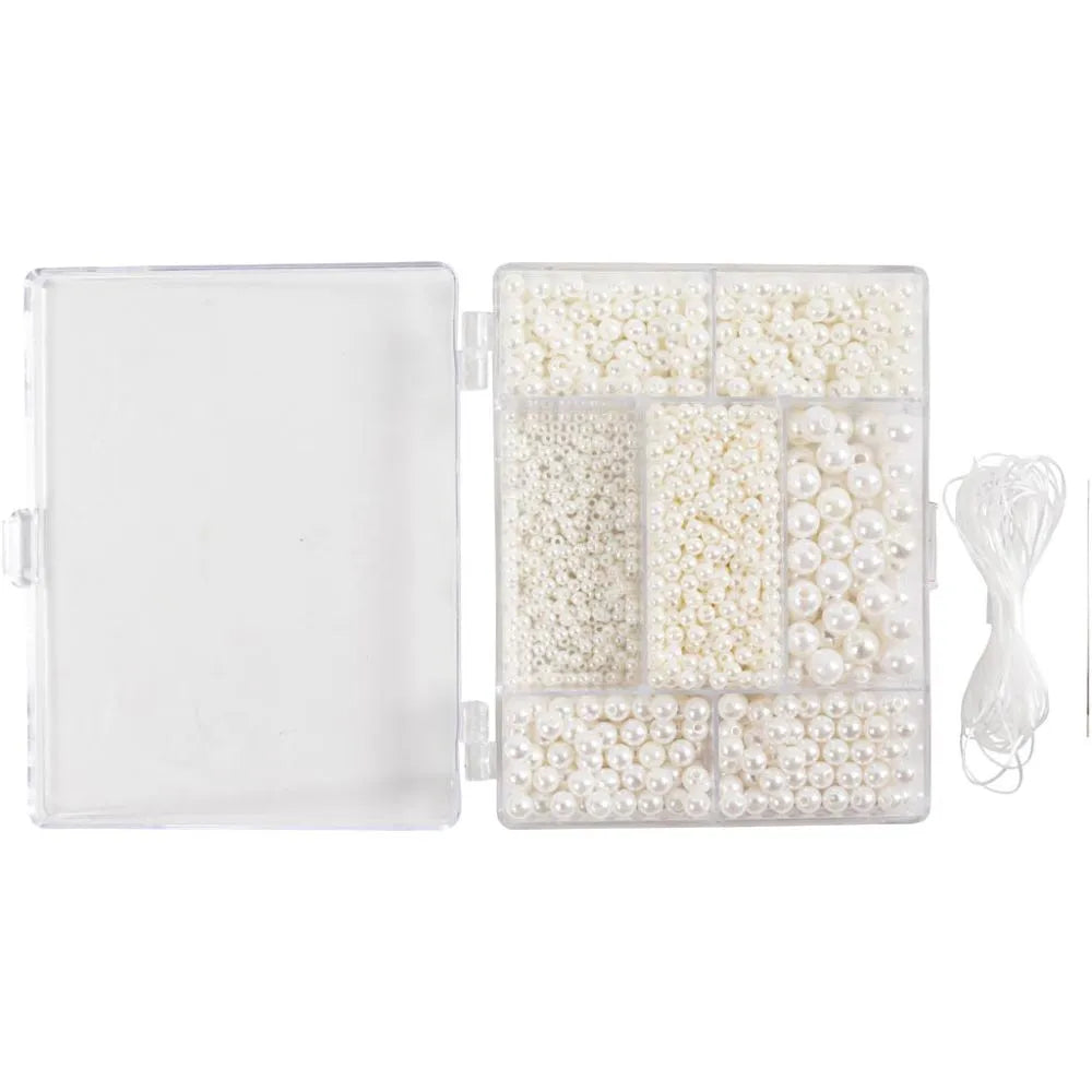 Perlur sett - Hvítar