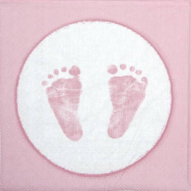 Servíettur Baby steps 25x25