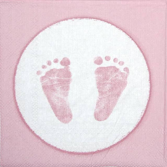 Servíettur Baby steps 25x25