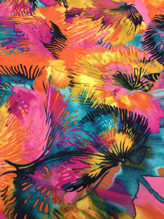 Rayon Slub Spandex Fuchsia