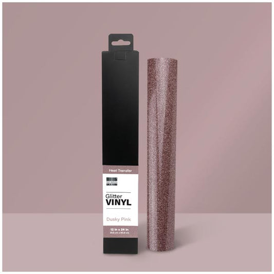 Vinyl Glitter Heat Transfer - Dusky Pink