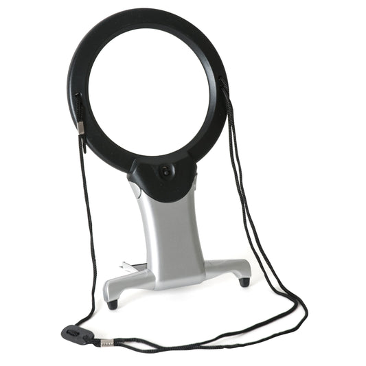 Magnifier: Illuminated: Hands-Free: 2-in-1: LED