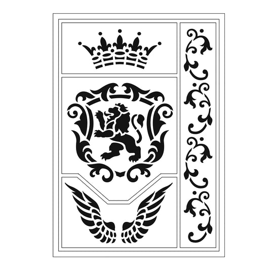 Stensill A5 Flex - "Crown, lion, wings"
