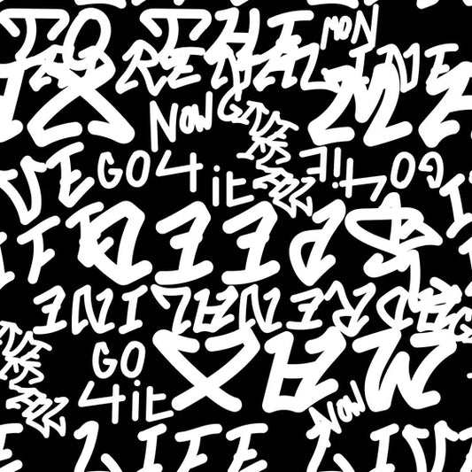 Bómullar Jersey Letters