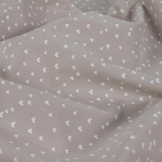 Cotton Poplin Print - Hearts