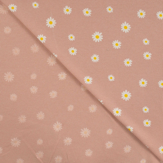 Waffle print - Daisy dusty pink