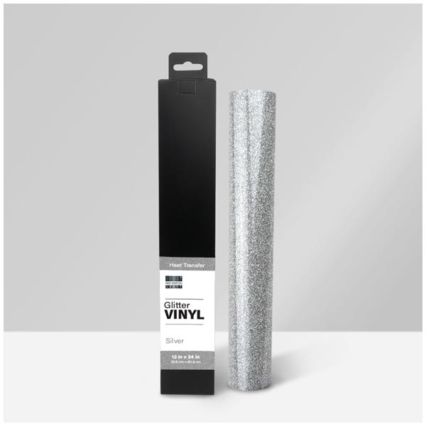 Vinyl Glitter Heat Transfer - Silver