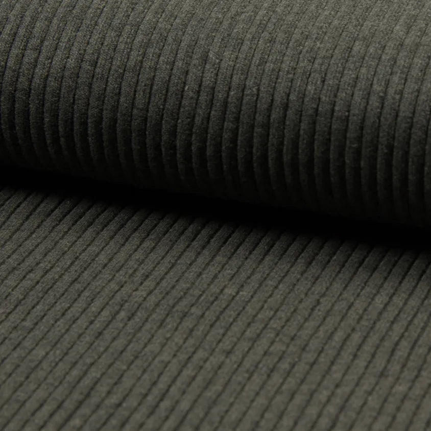 Heavy Rib 3x3 - Dark Grey Melange