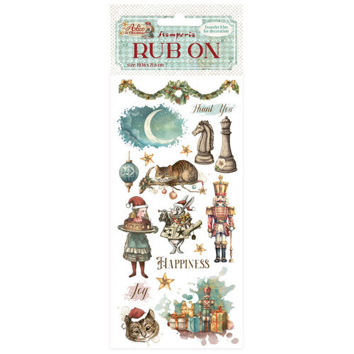 Rub-on - Alice in Christmas