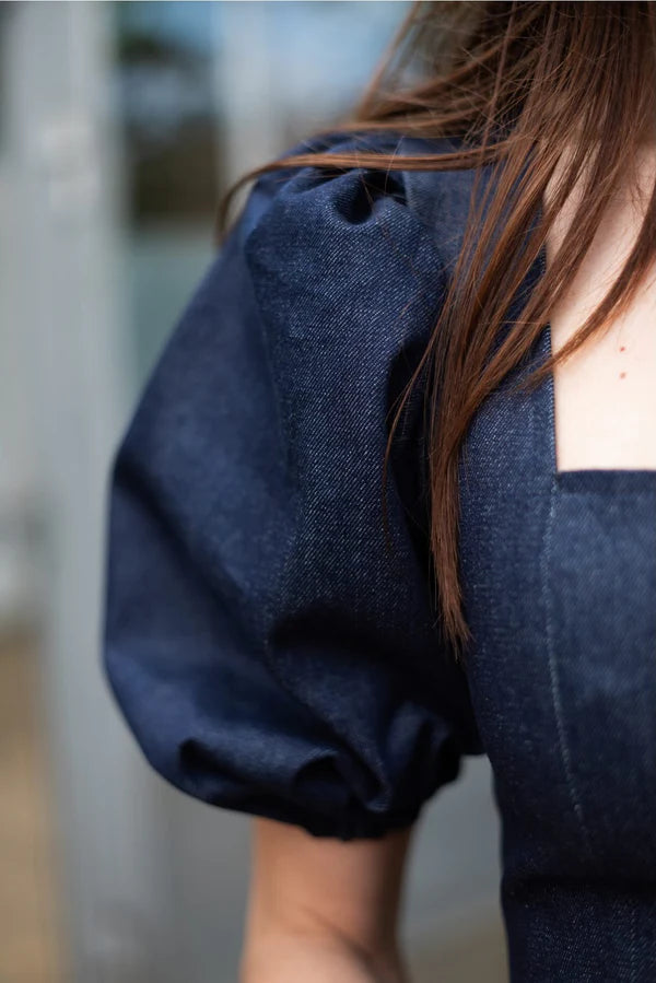 Puff and Pencil - Square Dress x Puff Sleeve