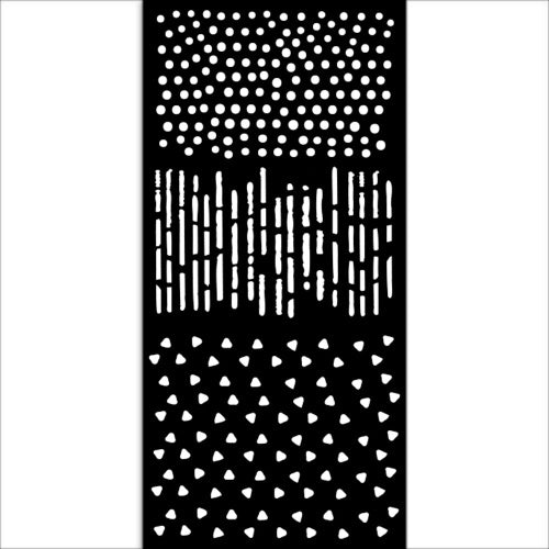 Stensill 12x25sm - Create Happiness Dewdrops patterns