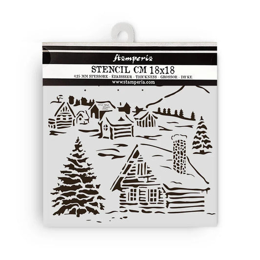 Stensill 18x18sm - The Owl's House cottage