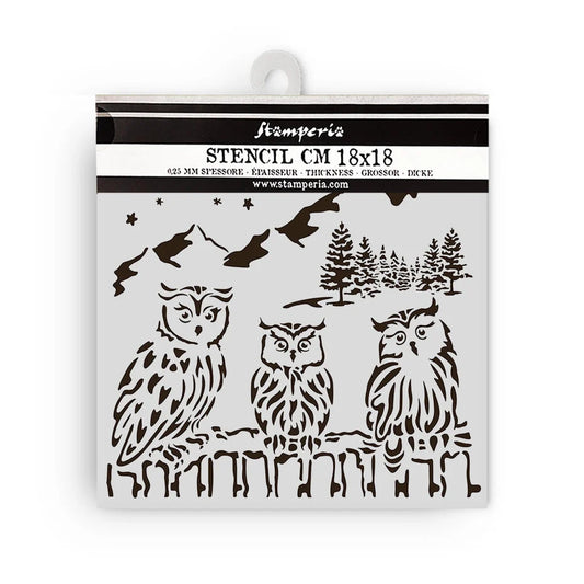 Stensill 18x18sm - The Owl's House