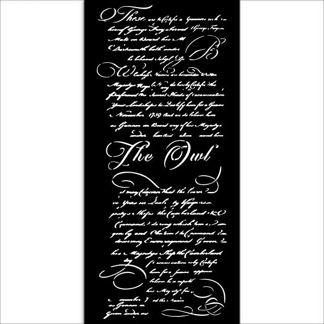 Stensill 12x25sm - The Owl's House letter