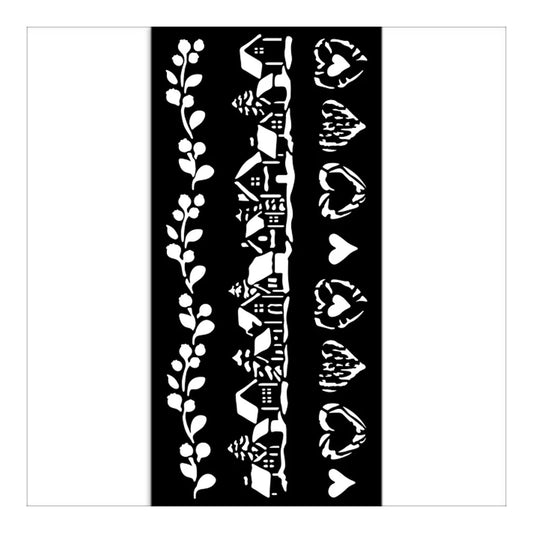 Stensill 12x25sm - The Owl's House 3 stripes